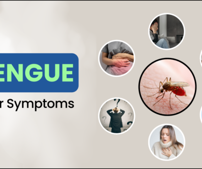 An image with the text "Dengue Fever Symptoms" in it