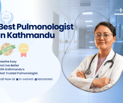 A graphic featuring Dr. Ekta Malla Rana, the best pulmonologist in Kathmandu.