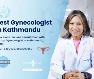 A graphic illustration of Dr. Smrity Maskey, the Best gynecologist in Kathmandu at Clinic One, offering expert gynecology consultations for women's health and reproductive care.
