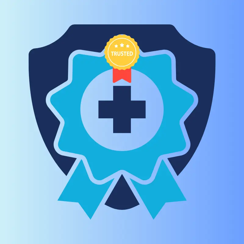 A graphic illustrating Clinic One as trusted center